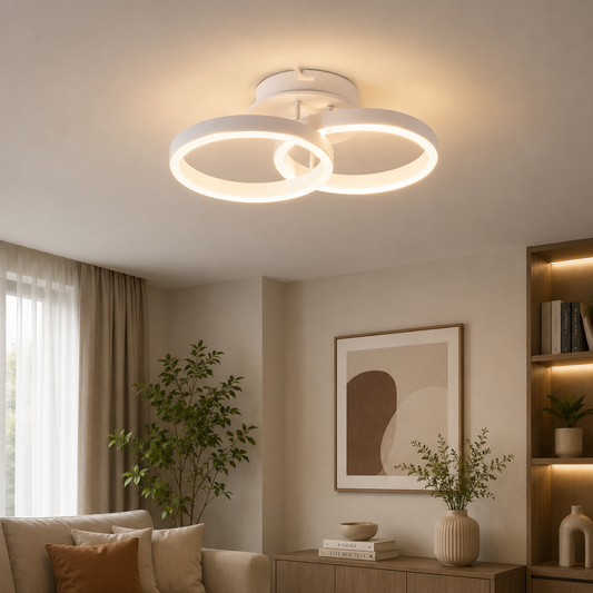 Aplica Anna LED 28W 3CCT ON/OFF IP20, alb, Erste