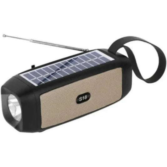 Boxa portabila solara Bluetooth 5.0 cu lanterna LED si radio FM - camping outdoor