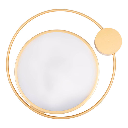 Plafoniera Moon LED 28W 3000K Erste - vedere frontala design circular elegant auriu