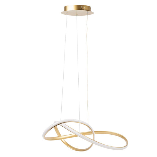 Pendul Libra Erste LED 40W auriu 60cm lumina reglabila 3000-6500K living dining neoclasic modern