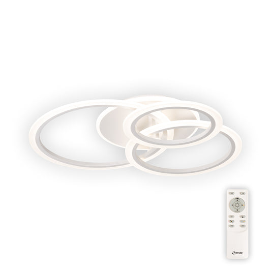 Plafoniera Circle Erste LED 90W cu telecomanda 3CCT iluminat living spatios