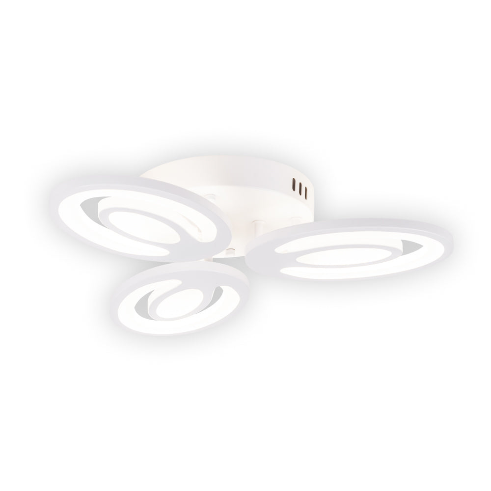 Plafoniera Petal LED 48W 3CCT cu telecomanda, alb, Erste