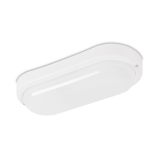 Plafoniera LED ovala Novelite 18W 4000K lumina neutra IP65 garaj baie hol exterior