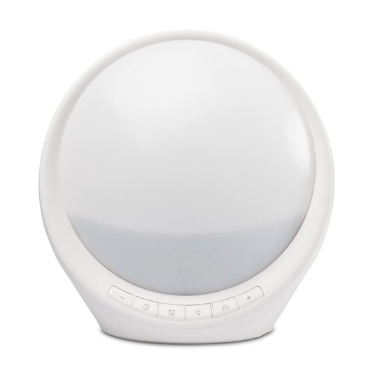Ceas desteptator Smart Remy Pulsar - vedere frontala design compact modern RGB CCT Tuya WiFi