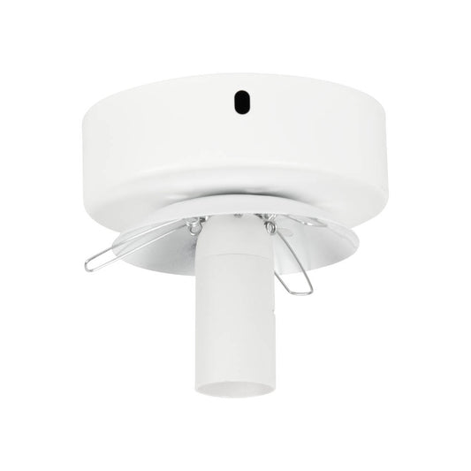 Detaliu finisaj alb mat aplică Luma Erste E27 - design compact scandinav elegant