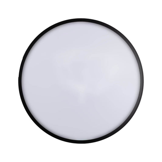 Detaliu ramă neagră mat profil slim plafoniera Flux LED 28W Erste - design curat profesional
