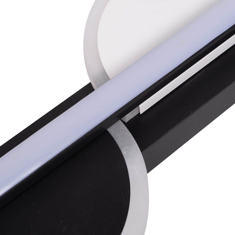 Profil compact aplica Zuleya LED negru Erste - design discret integrat decor contemporan industrial