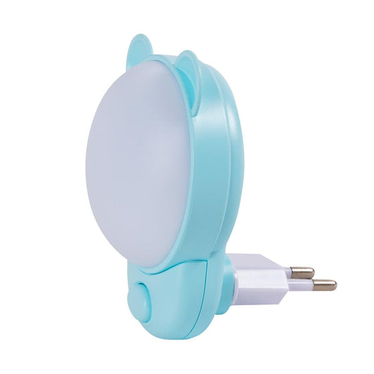 Lampa de veghe Blue LED 1.2W albastra Erste - vedere frontala in priza