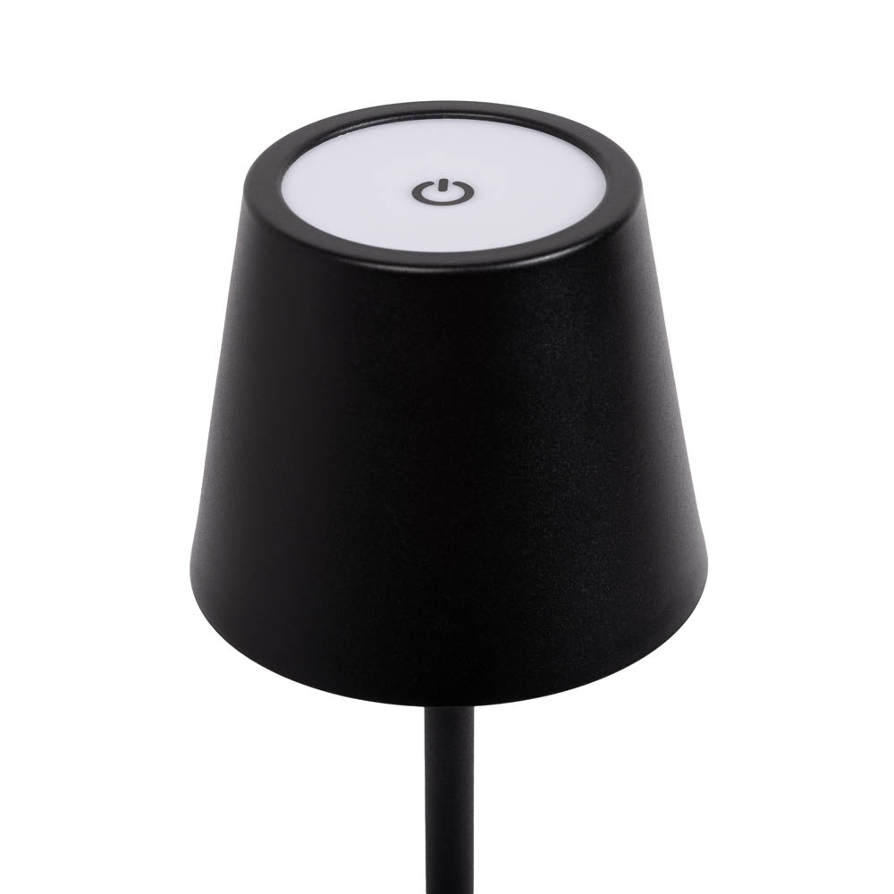 Veioza LED Hold Erste 5W neagra compacta - iluminat ambient elegant noptiera