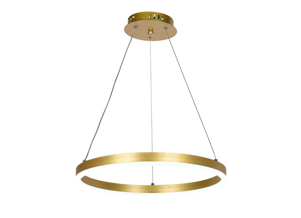 Corp iluminat pendul Round LED 30W Erste 400mm diametru auriu - inaltime reglabila 830mm