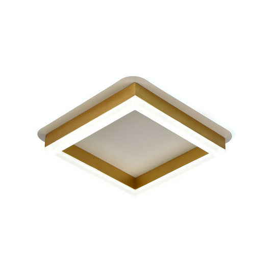 Plafoniera Zino LED 40W aurie Erste - vedere frontala design geometric contemporan elegant