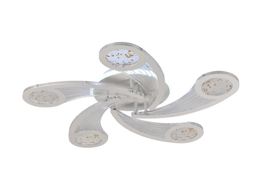 Plafoniera Drop LED 70W alba Erste - vedere frontala design minimalist slim