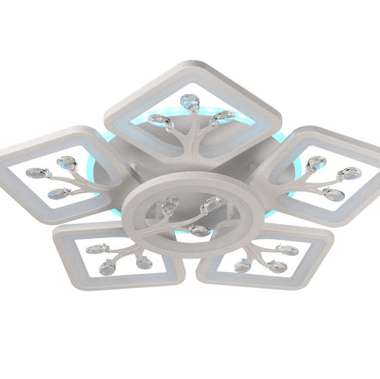Plafoniera LED Trees 88W alb dimabilă Erste - design organic ramificat modern