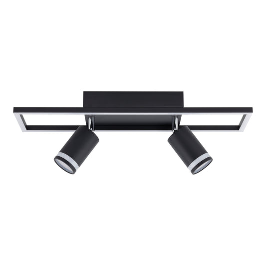 Plafoniera Leyla AP2 KL162021 negru metal, 2xGU10 4000K alb neutru, Klausen