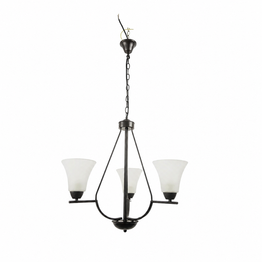 Lustra Midnight Negru+Alb 3xE27 40W