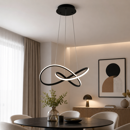 Pendul Libra LED 55W 3CCT 3410lm negru - ERSTE