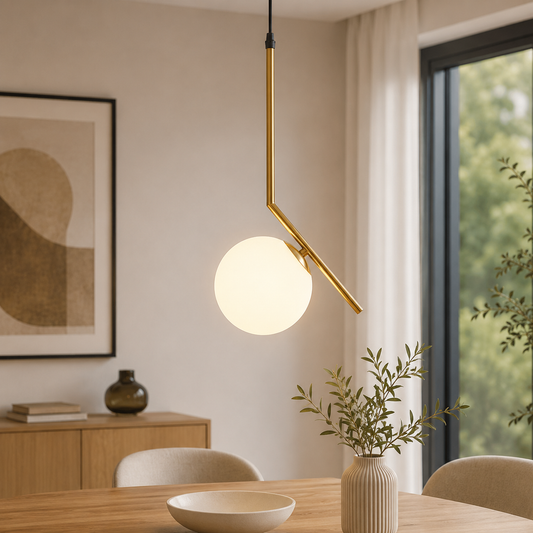 Pendul Nala 1XE14 40W 1.5m, auriu, Erste