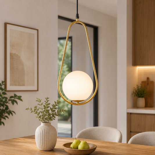 Pendul Nuli 1XE14 40W 1.5m, auriu, Erste