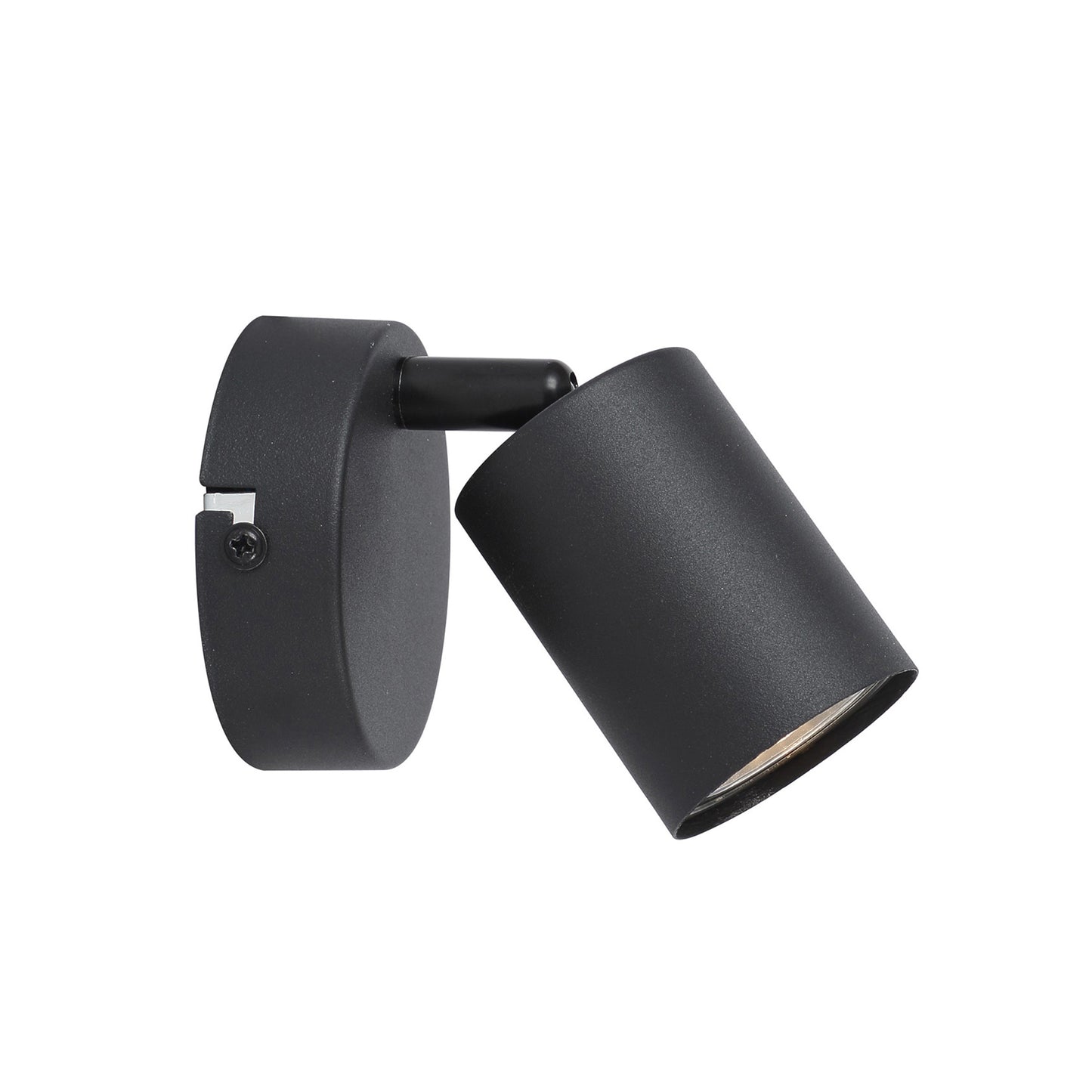 Aplică perete SPIKE AP1-B Klausen negru metal, iluminat accent GU10, design industrial minimalist interior