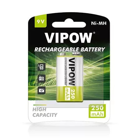 Acumulator 9V 250mAh Ni-Mh Vipow BAT2006