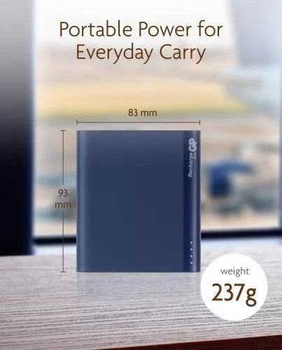 Acumulator extern PowerBank 10000mAh albastru GP B10A