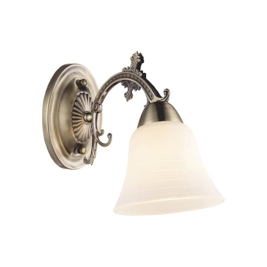 Aplică ANKA AP1, LY-3325, 1xE27, alb, bronz antichizat - eVoltaSmart
