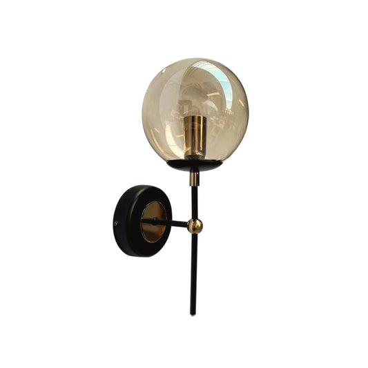 Aplică ARMS AP1, KL101033, 1xE14, ambra, negru - eVoltaSmart