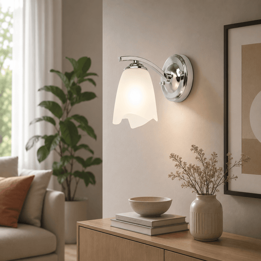 Aplica Tania Crom+Alb 1xE27 60W - eVoltaSmart