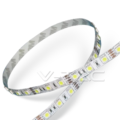 Banda LED SMD5050 albastru 5m 9W/m 60LED/m IP20 V-TAC