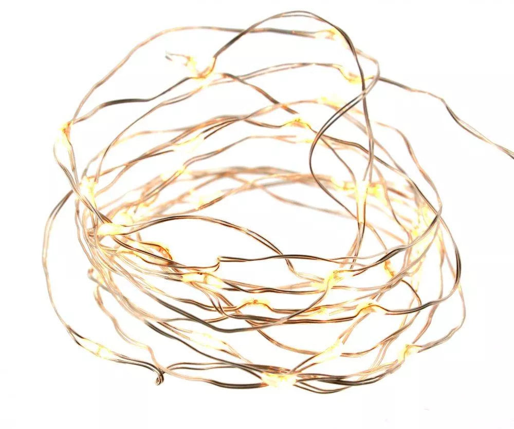 Ghirlanda luminoasa 30 micro LED-uri albe luminozitate ridicata lumina calda WELL