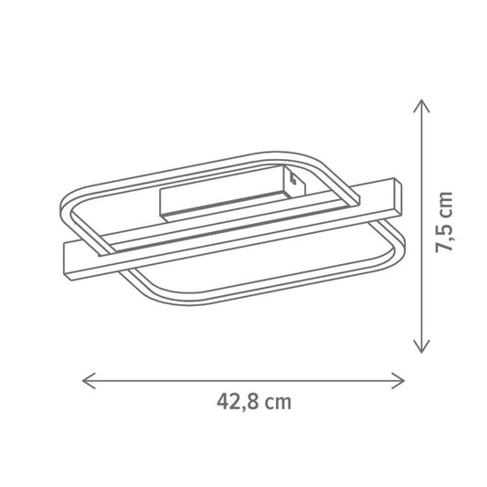 Plafoniera LED Koska PL1 Klausen lemn metal, iluminat interior modern lumina calda 3000K