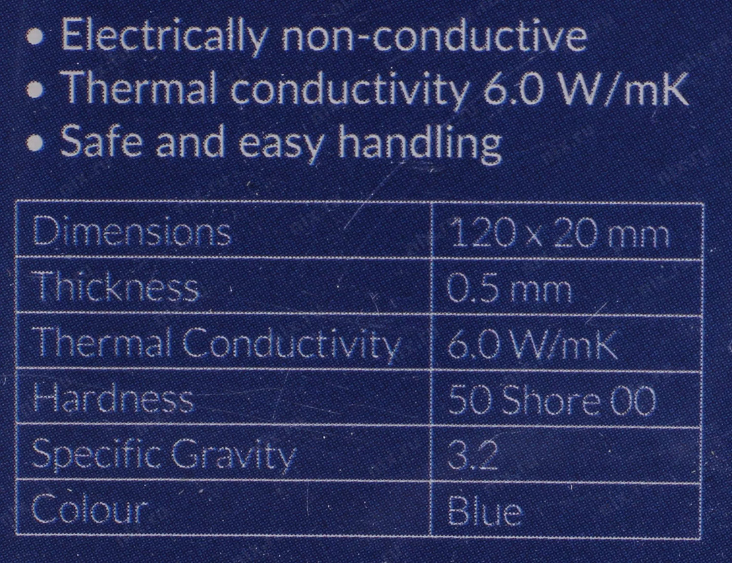 Pad termic Arctic 6W/mK grosime 0.5mm 120x20mm set 1buc