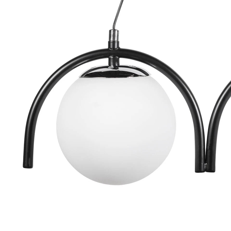 Pendul Glace 3XE27 IP20, negru, Erste - eVoltaSmart