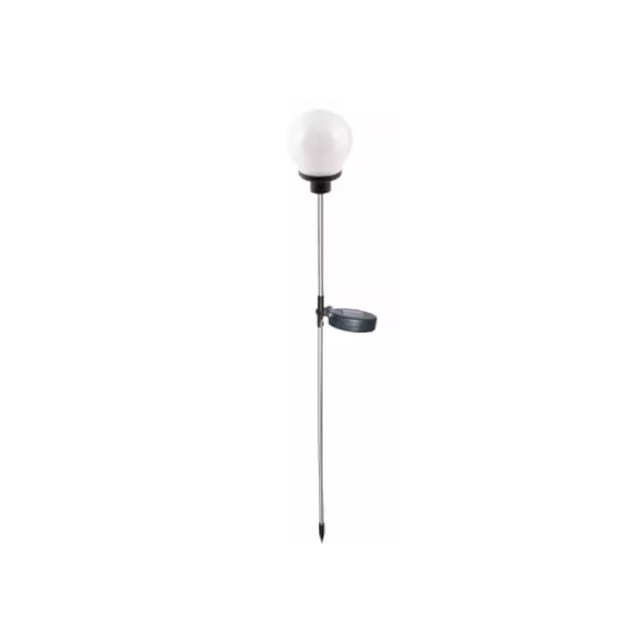 Lampa Solara LED Blanco Alb+Crom 10x10x84cm