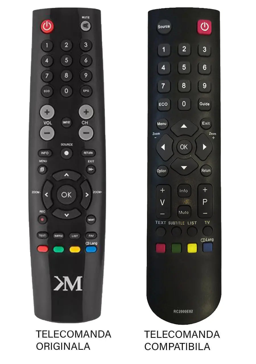 Telecomanda inlocuitoare compatibila cu originalul pentru TV Kruger&Matz KM0232T PIL0356 (326-3)