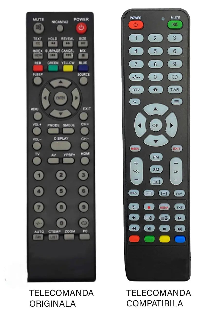 Telecomanda inlocuitoare compatibila TV Edelstein GutSchneid HYUNDAI Horizon 19HYL80A cod ER 9464 (464)