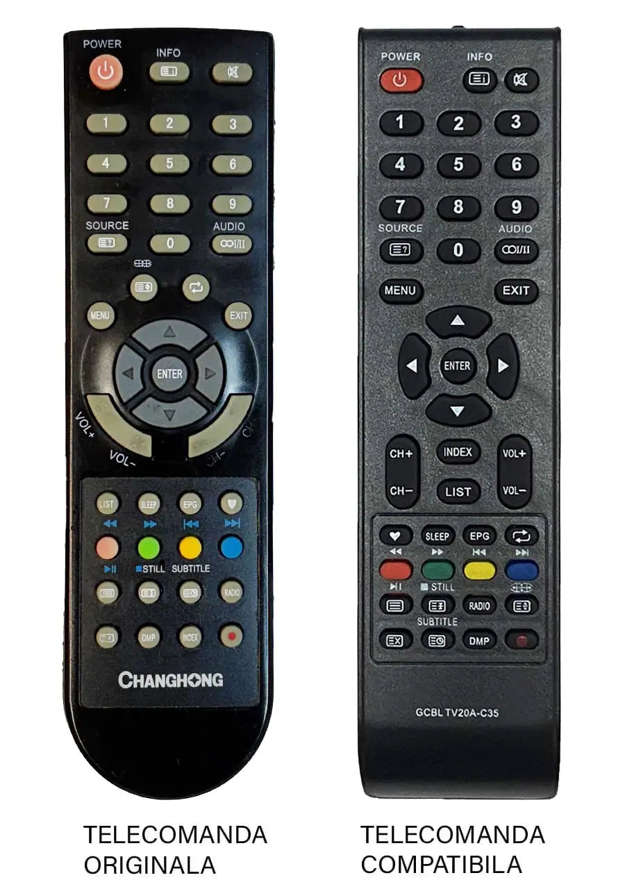 Telecomanda inlocuitoare TV Chanchong LCD compatibil cu originalul (28-1)