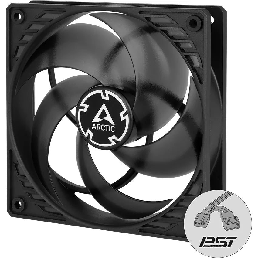 Ventilator ARCTIC AC P12 PWM PST black/transparent 120x120x25 mm 200-1800RPM 4Pin ACFAN00134A