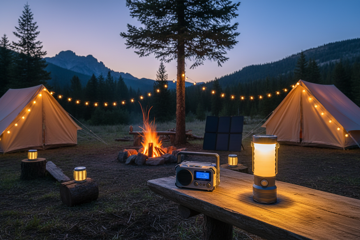 Iluminat solar camping & Accesorii