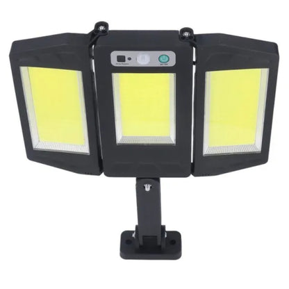 Felinar solar 8W alb IP64 cu brat flexibil si senzor de miscare - iluminat exterior