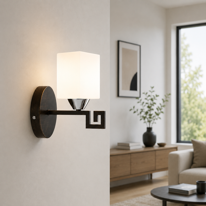 Aplica Elada Alb+Wenge - 60W