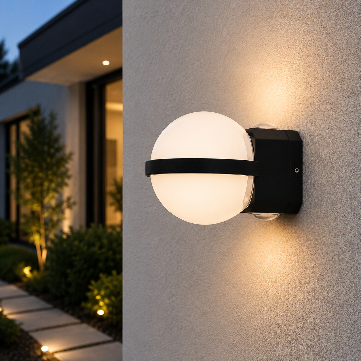 Aplica Nisa LED 13W 6000K IP65, negru, Erste