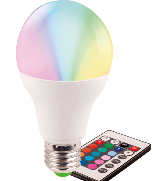 Bec LED EVO17 A60 5W E27 RGB Telecomanda