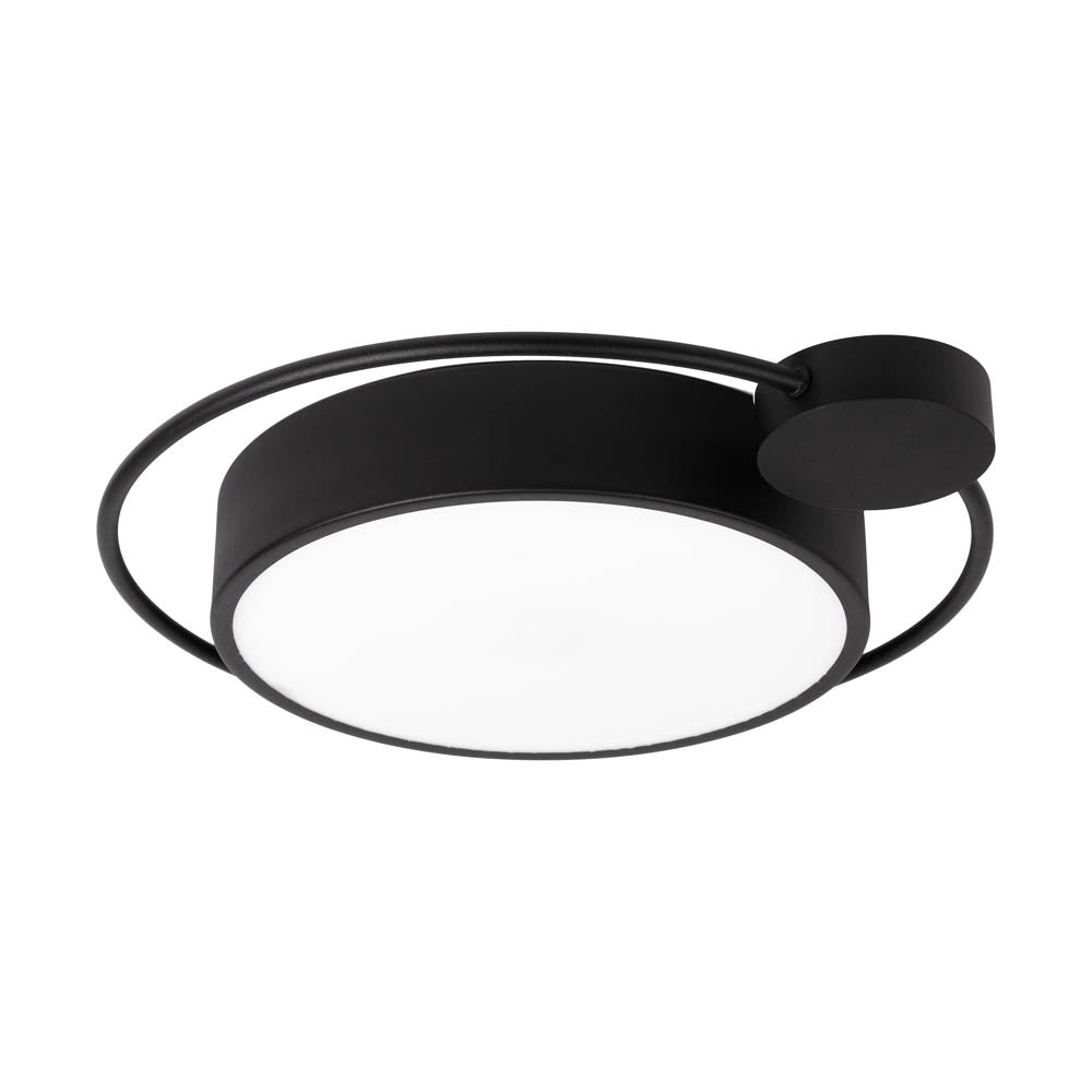 Corp iluminat plafoniera Moon LED 28W Erste 440x70mm negru metal acrylic IP20
