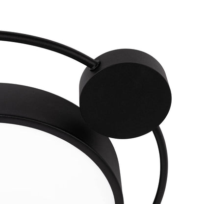 Plafoniera Moon Erste 28W negru - lumina calda relaxanta 3000K profil subtire modern
