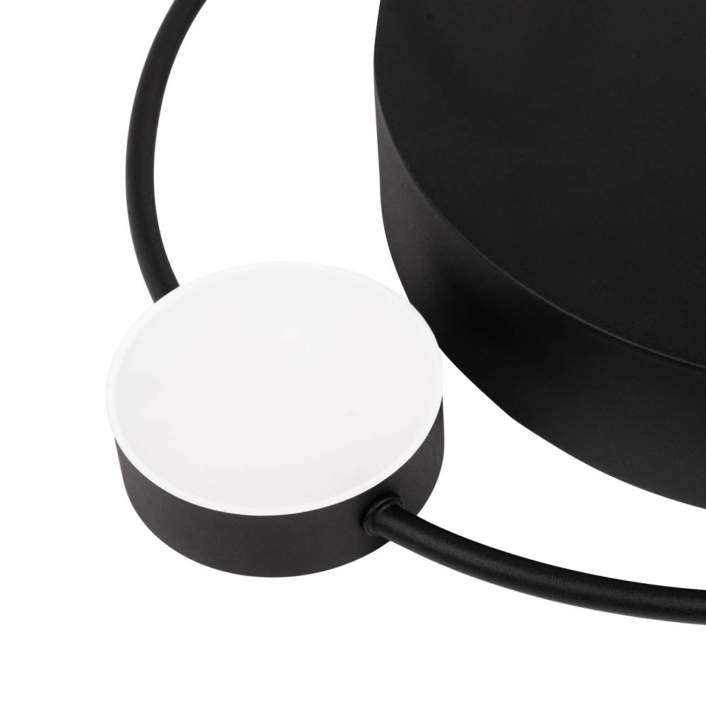 Plafoniera LED Moon Erste 28W negru mat - design industrial minimalist living hol
