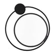 Plafoniera Moon Erste negru 440mm - contrast vizual premium tavan alb modern
