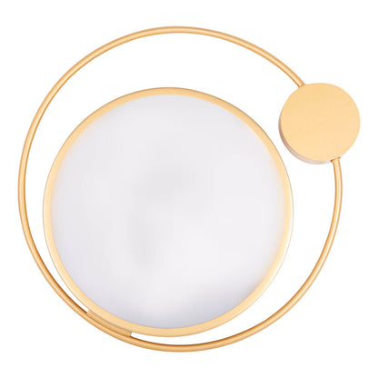 Plafoniera Moon LED 28W 3000K Erste - vedere frontala design circular elegant auriu
