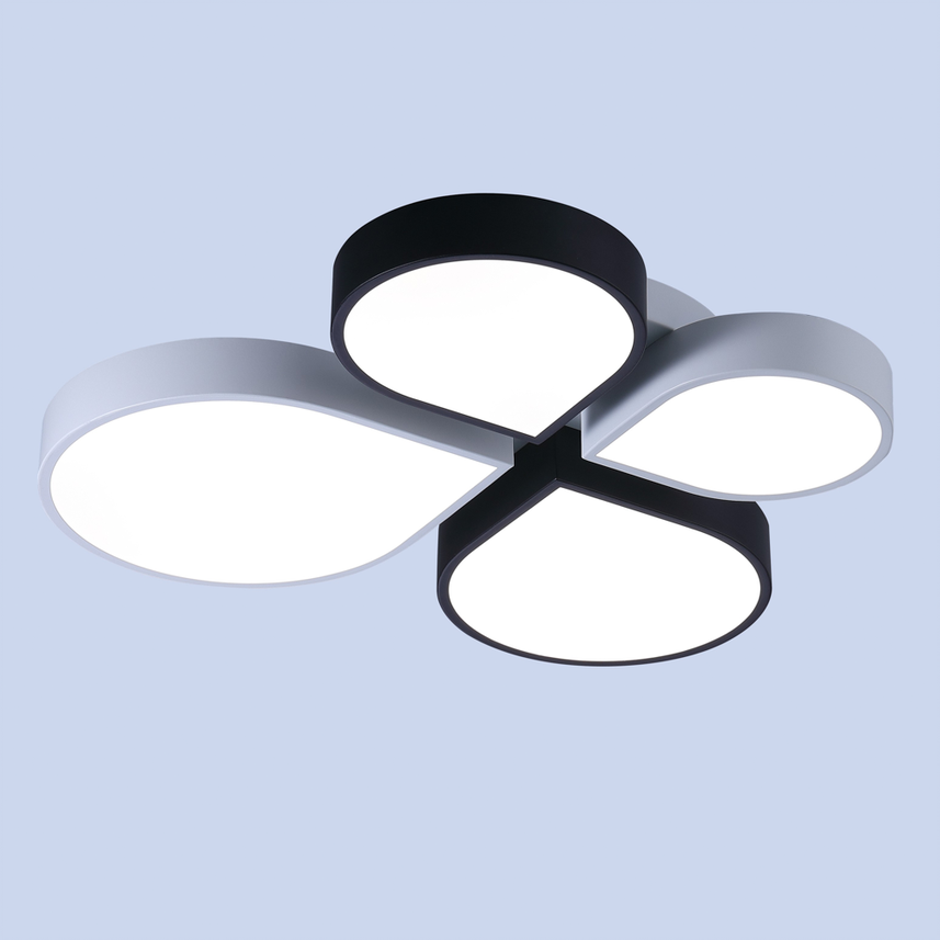 Plafoniera Cicek LED 50W 3CCT Erste - vedere frontala design floral geometric modern alb
