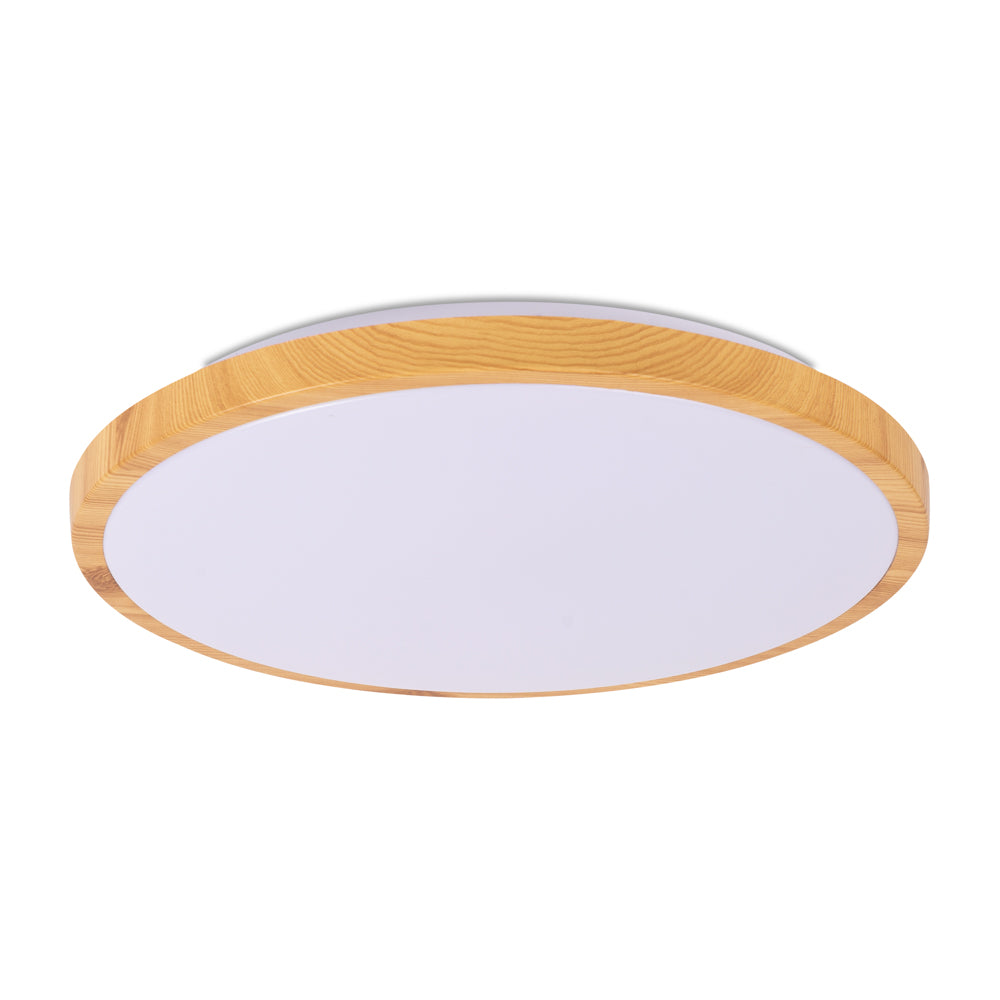Plafoniera Woody Erste LED 35W 3CCT 3000-6000K iluminat living dormitor scandinav
